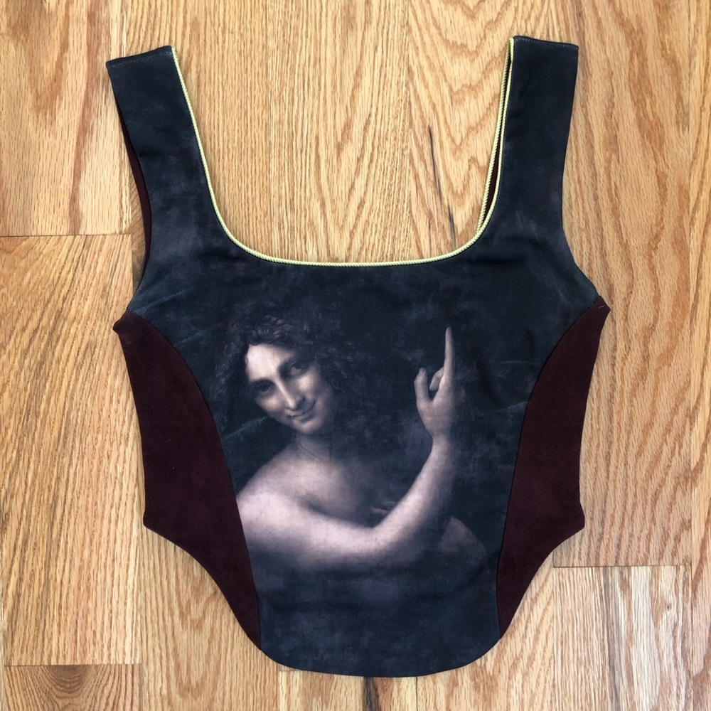 Renaissance crop top corset top